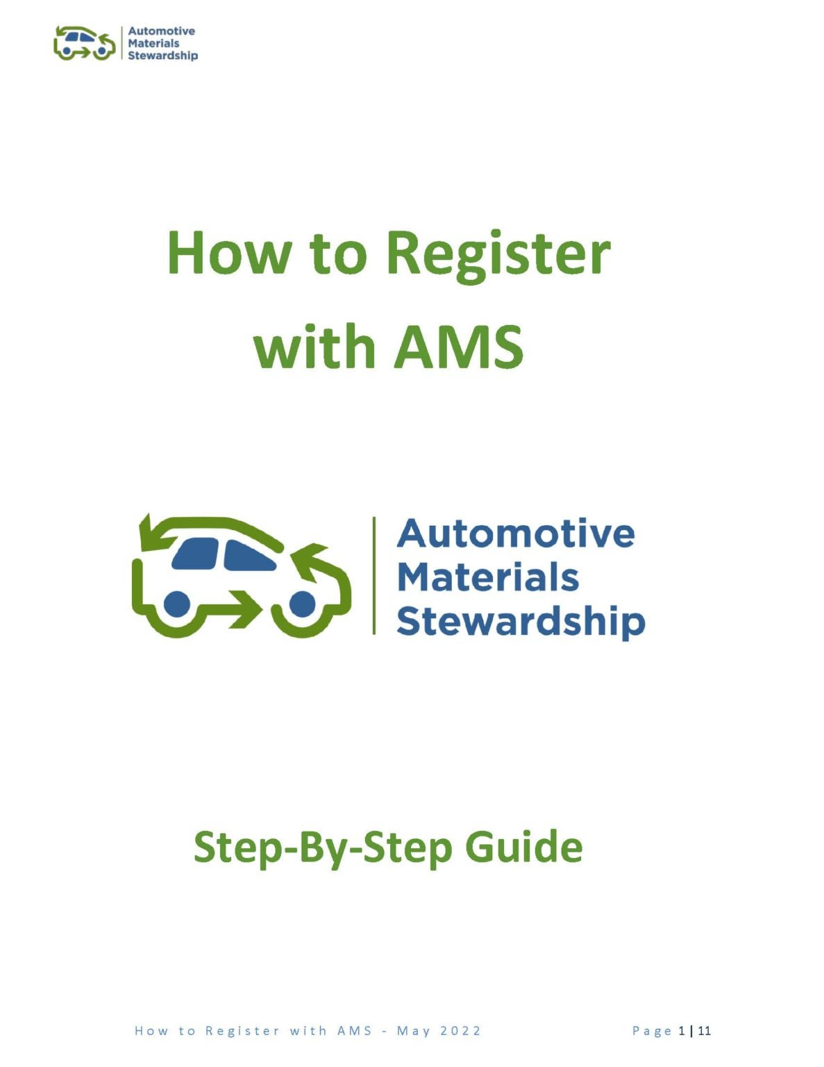 Make AMS your PRO Automotive Materials Stewardship